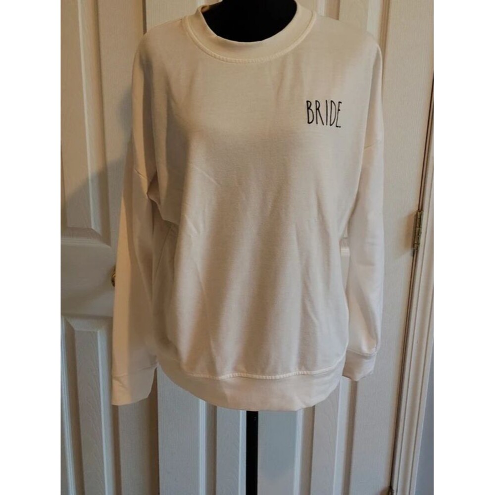 Rae Dunn White Bride Crewneck Sweatshirt - Size XS